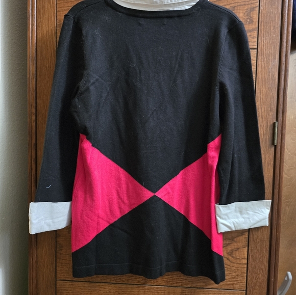 NEW INC petite faux layered look button down cardigan. - Picture 5 of 5